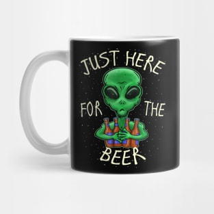 Funny Beer Sayings Just Here For The Beer Alien Novelty Gift Mug